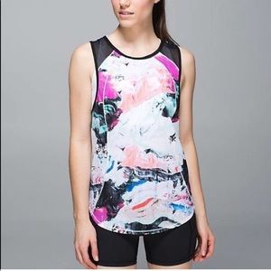 Lululemon sculpt tank swirl print